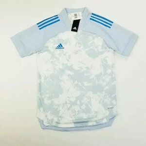 Adidas Small Primeblue Men's Pale Blue Short Sleeve Logo Jersey CON20 JSY PB